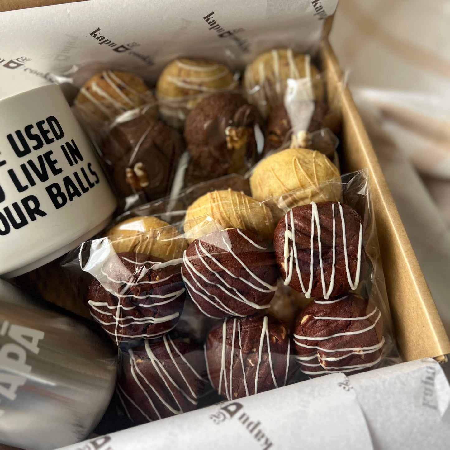 NUI Rā Pāpā Gift Set - Travel Kapu, Kapu & 24x Cookies