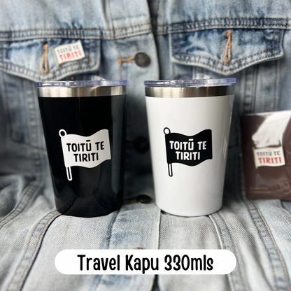 Toitū te Tiriti Collab Gift Set - Travel Kapu, 12x Cookies & Maimoa Creative Pin